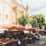 Samstag Morgen Markt und Blumen