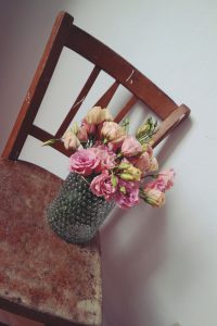 Samstagmorgen Wochenmarkt und Blumen