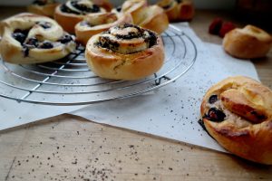 Quark-und Mohnschnecken