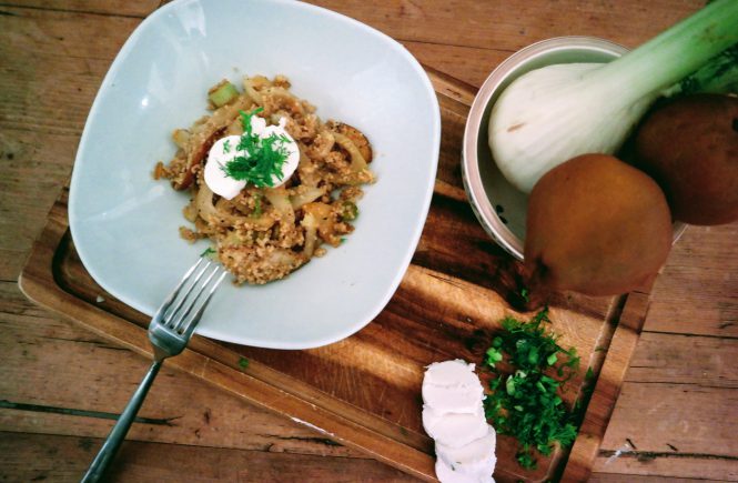 Couscous mit Birnen und Fenchel